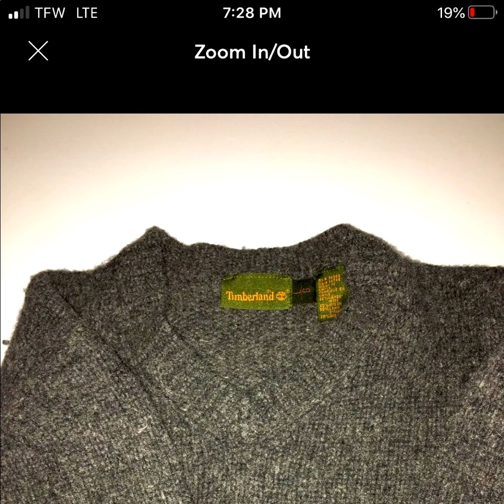 Gray Vintage Timberland Sweater